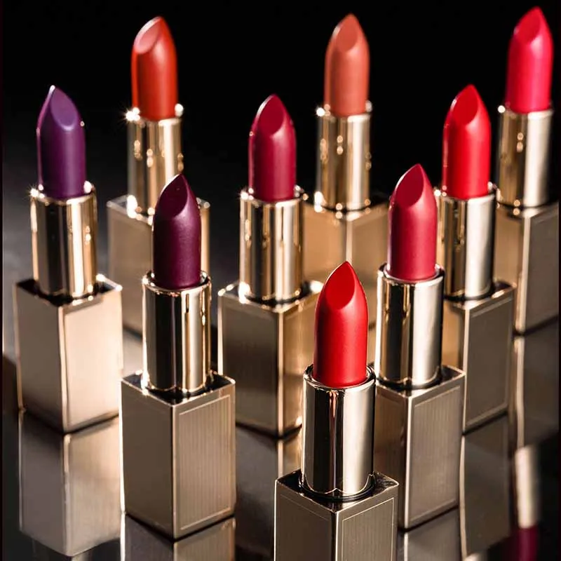 MO LOGO Customized Label Rouge A Levre Velour Candy Colour Changing Shimmer Lipstick for Daily Makeup