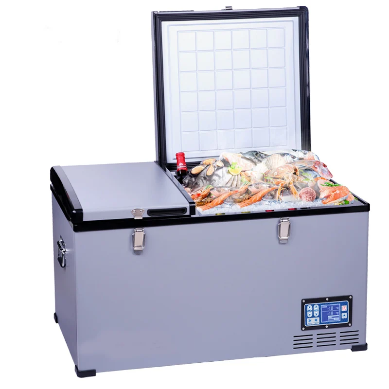 80L big capacity car fridge dc 12/24v camping freezer