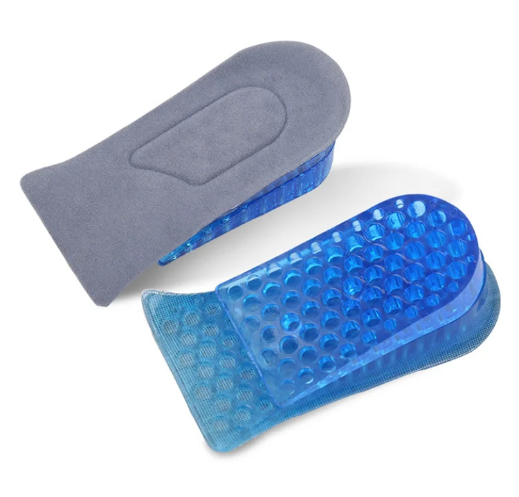 Invisible Unisex Half Silicone Foot Pad Sticky Gel Height Increasing Insole Heel Lifts For Shoes