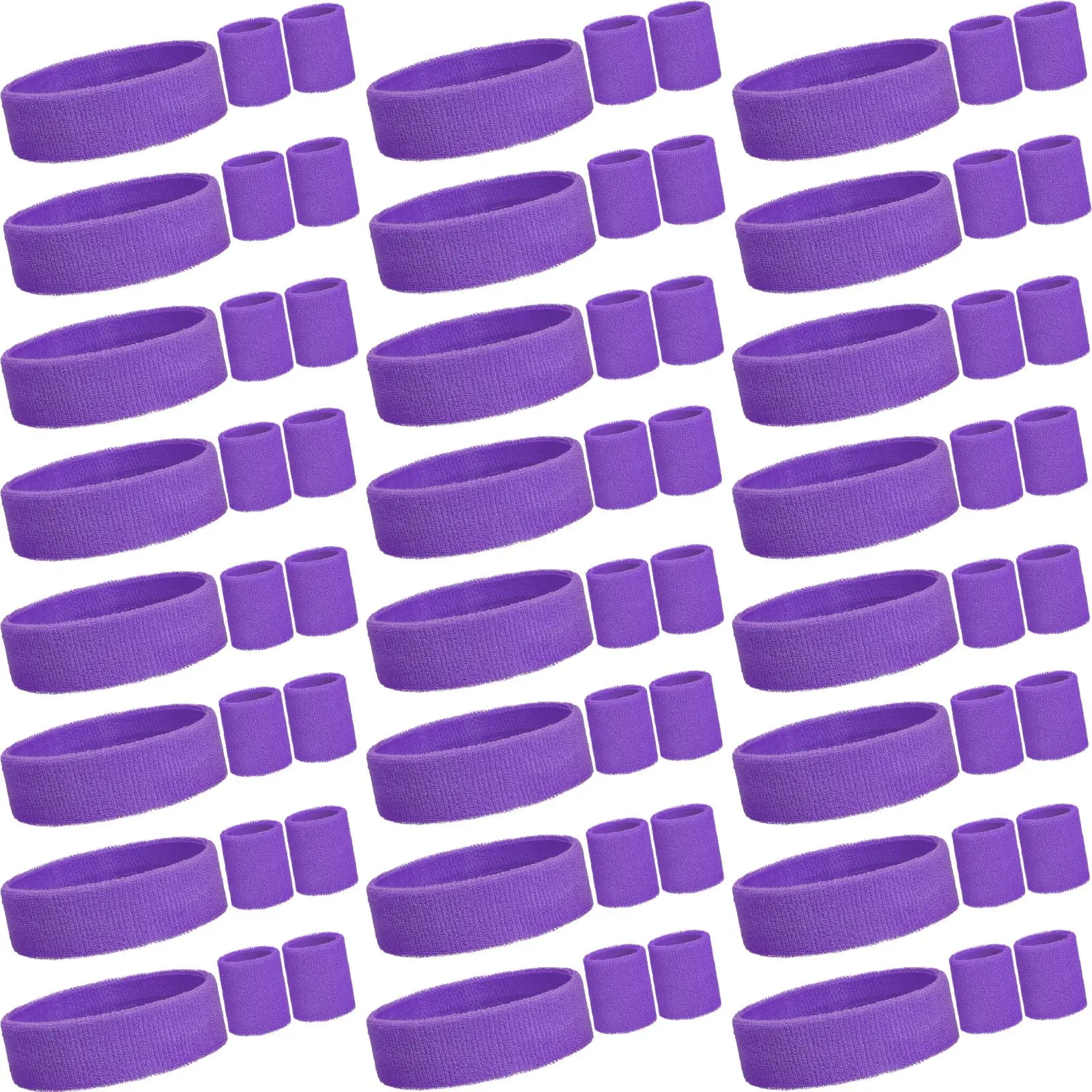 Custom Stretchy Sports Sweat Band Women Girls cotton Athletic Headband Yoga Fitness Exercise Hairband Sweatband