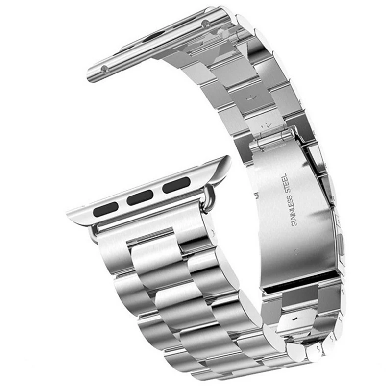  Ремешок из нержавеющей стали для apple watch band металлический сменный Браслет умных часов iWatch 4 5 6 se 40 мм