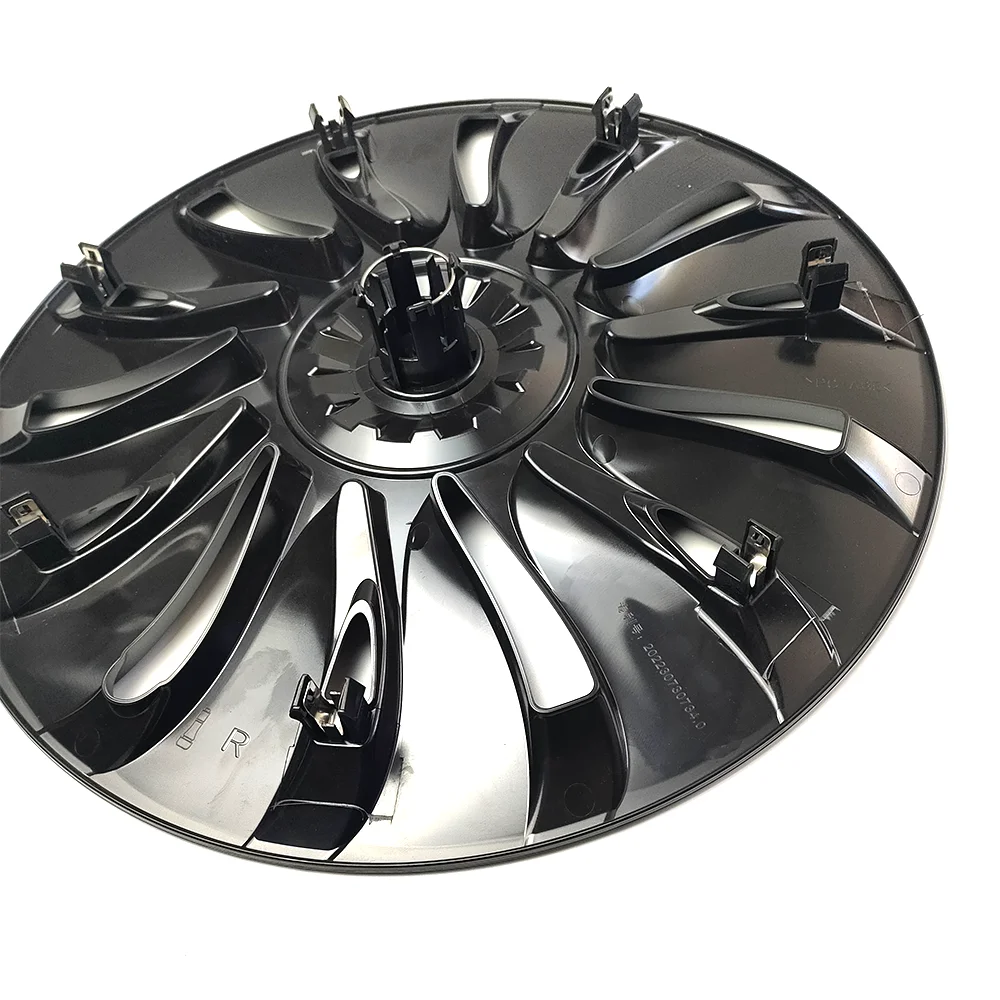 ABS Material Turbine Design 19 Inch Replacement Wheel Rim Cover Exterior Grey Car Wheel Hub Cap For Tesla Model Y