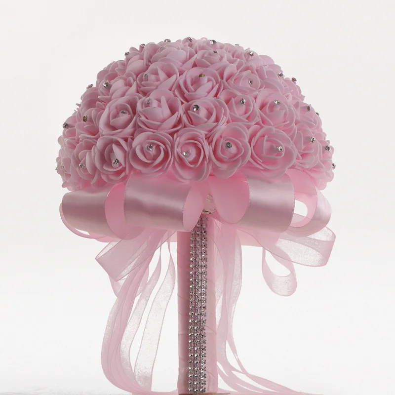 Pinch Flowers Western Wedding Supplies Bridal Bouquet Crystal Flower Bouquet