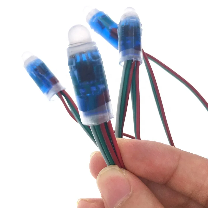 Полноцветный rgb-модуль с подсветкой 5 В IP68 адресная светодиодная Пиксельная подсветка WS2811 12
