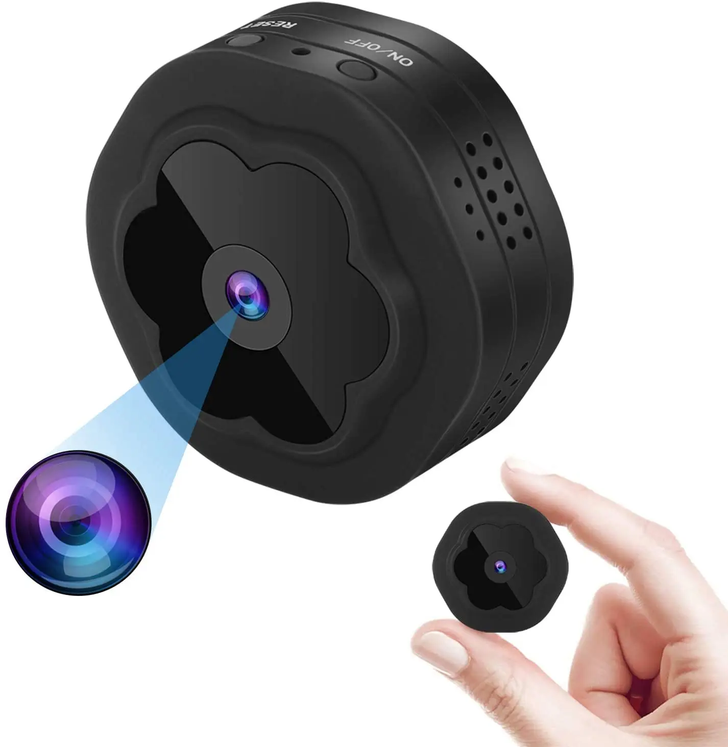 Off Internet Working Original HD Night Vision Smallest Camera WiFi Phone App Control Micro Voice Video Spy Hidden Mini Camera
