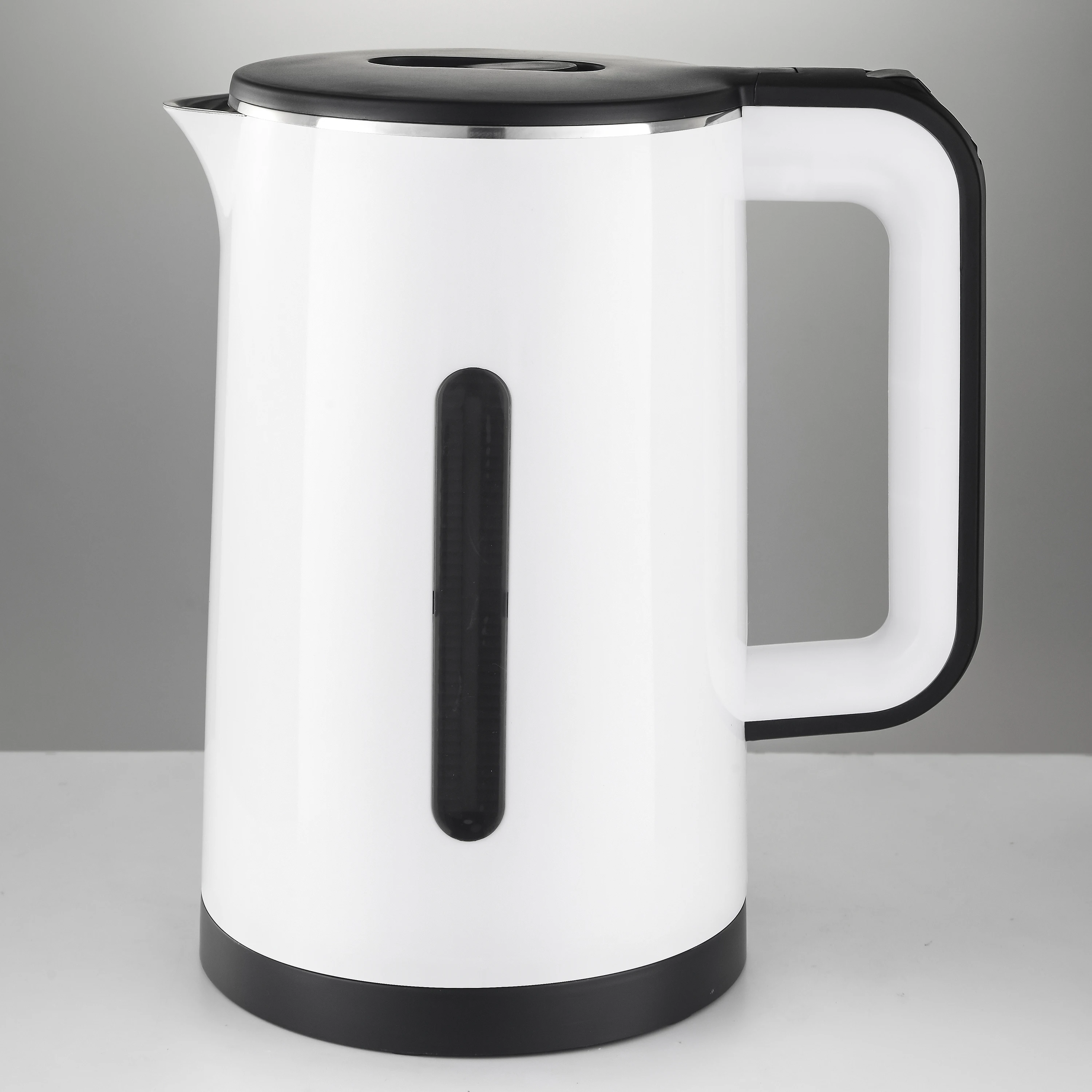 White color plastic electric kettle with stable performance 1.5L