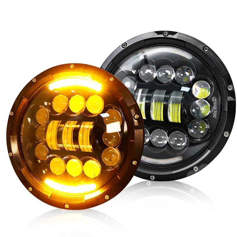 Led Worklight car lamp 7 Inch Round High Low Bean Headlight 7 inch led headlight offroad work light for truck