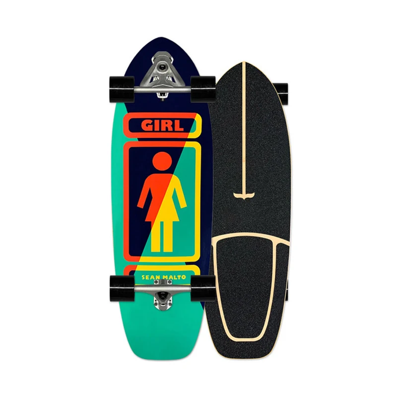  Skateboard Carver Land Surfing Training Adult Customize Logo Fish Surfboard 30 inches