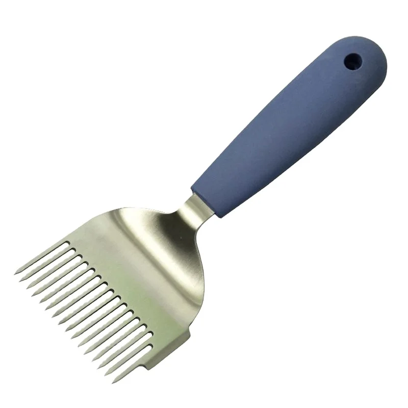 CHINABEES Bee Beekeeping Tools Beekeeping Tine Scraper Shovel Beekeeping Honey Uncapping Fork Wooden Handle Cut Honey Fork