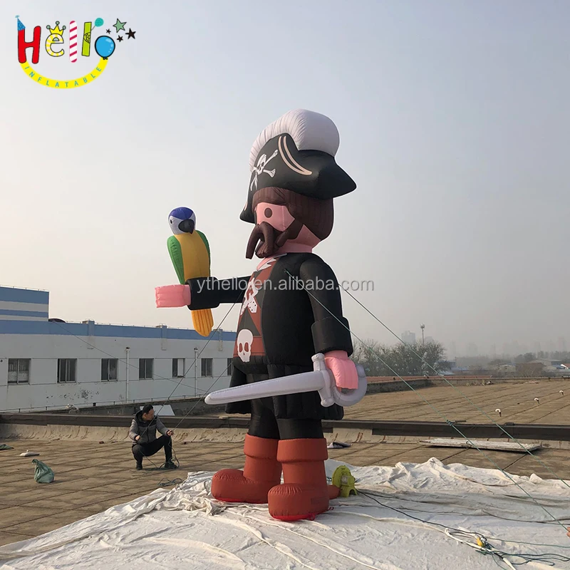 Customized Inflatable Pirate Captain Cartoon Characters inflatable theme park pirate animatronic