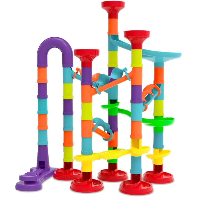 Мраморный лабиринт игра «своими руками» развивающий игровой набор дорожка трубы строительные блоки стеклянные шарики для детей