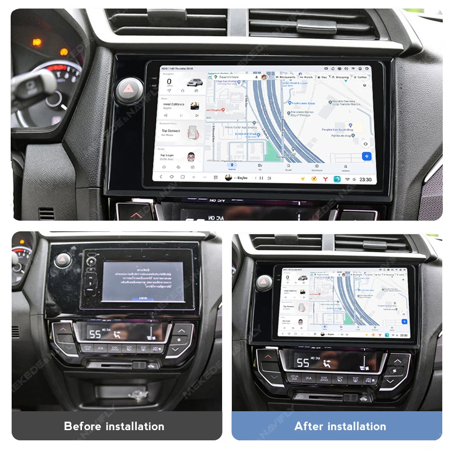 MEKEDE DUDU7 12+512 car-play auto Android gps navigation For Honda BRV 2015-2021 360 panoramic camera
