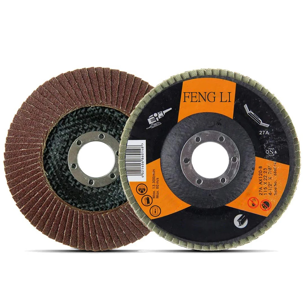 Designed for use on rust, paint, steel, and non-ferrous metals Flap Disc Sanding Grinding Wheel 10 Pack (40 Grit)