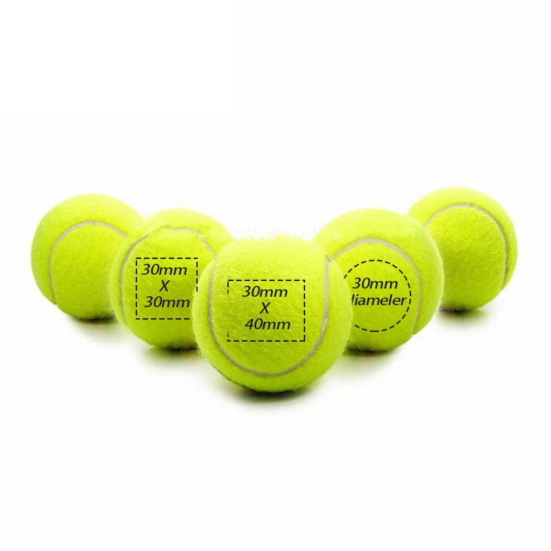 Chinese manufacture high quality custom ITF approved tournament pressureless tennis ball