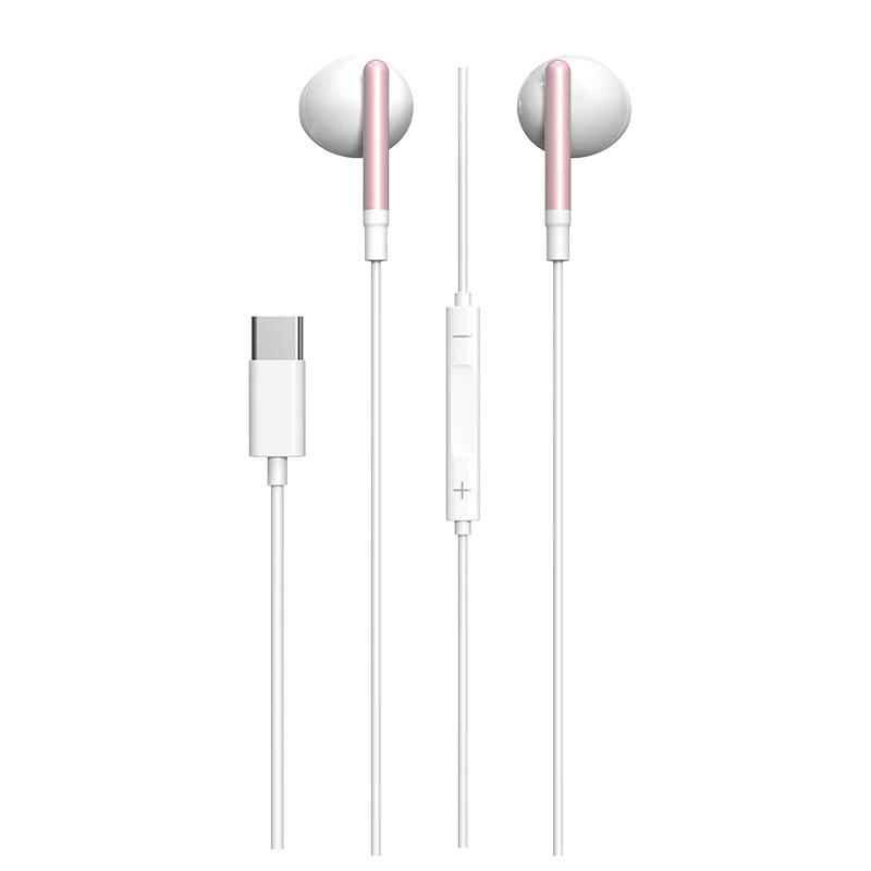 Type C Wire Earphone Headphone Earbud Headset Head Phone Earpod