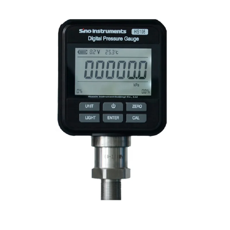 HS108 Accuracy 0.1%F.S Digital Pressure Gauge Manometer 0~200bar 0~350bar 0~400bar 0~700bar -1~0bar 0~0.6bar 0~1.6bar