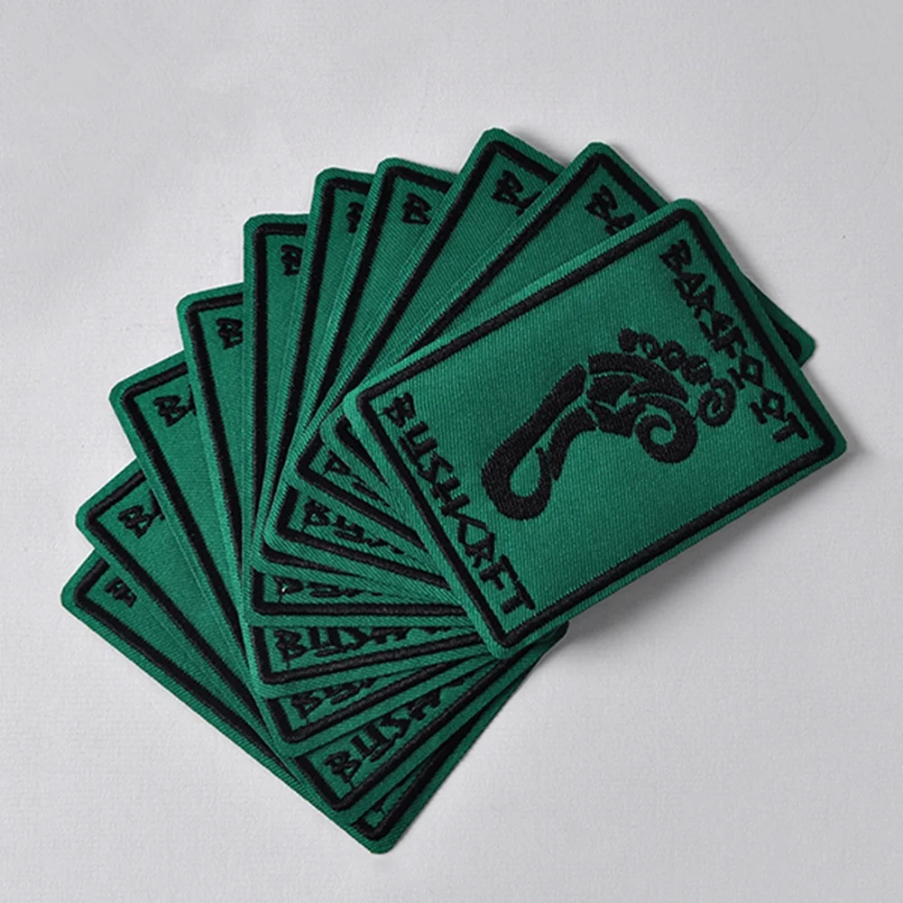 Custom Brand Colorful Embroidered Badges and Patches Embroidered Tag Badges Woven Tag