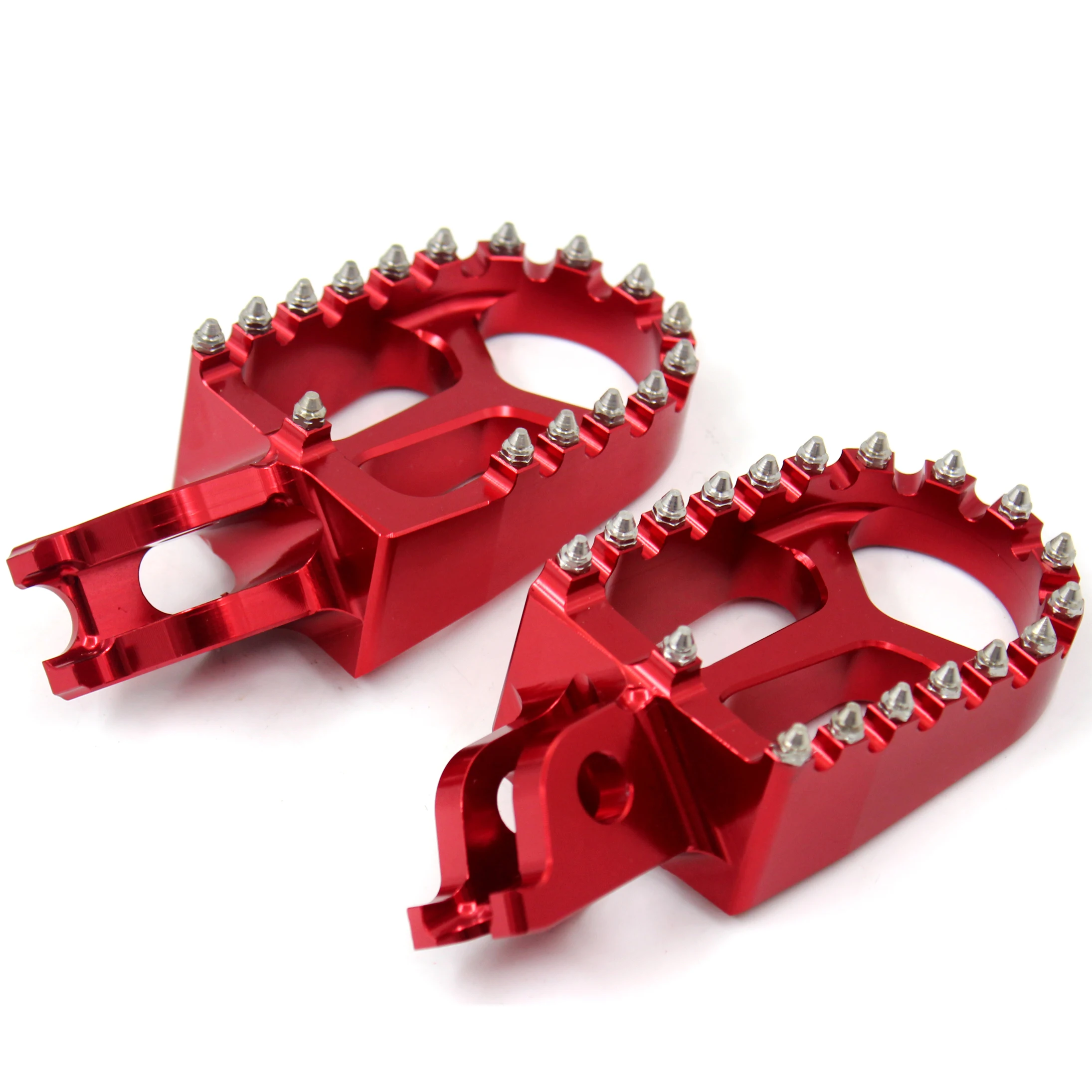 
KKE Dirt Bike Motorcycle Pedals Aluminium Foot Pegs Footrest Foot Pedals Compatible with HONDA CR125R/250R CRF250R CRF450X 