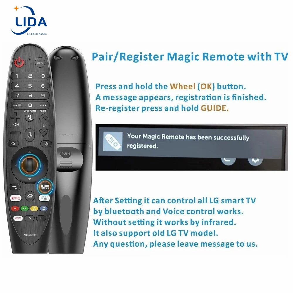 Topleo Voice Remote Control for 4K 8K Smart TVs AN-MR18BA MR19BA Voice universal magic tv an-mr20ga remote controls