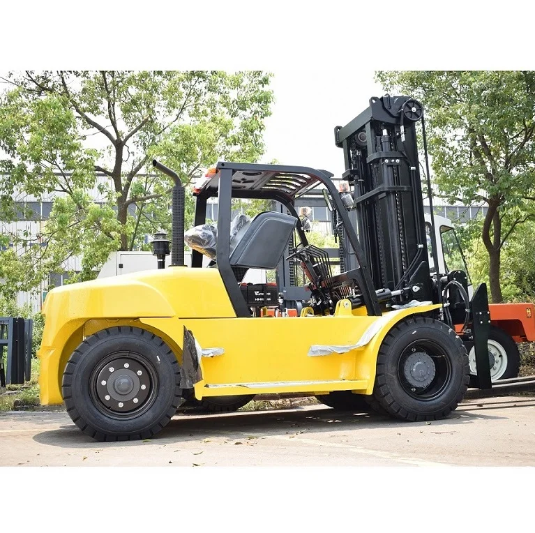 Container Handler Heavy Duty Diesel Foklift Truck 10 ton 12 ton 15 ton 16 ton forklift with ROPS/FOPS Cabin and Air-conditioner