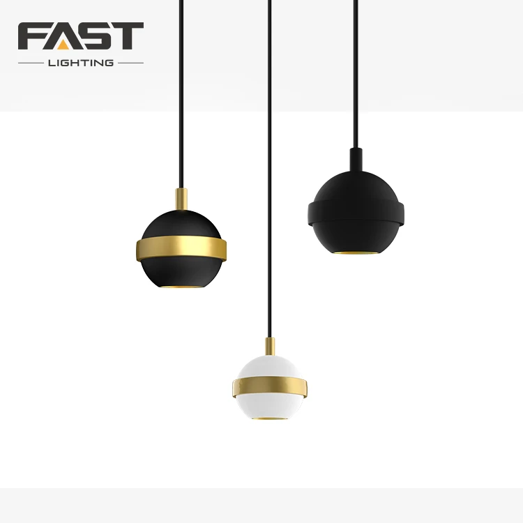 FAST China Supplier Contemporary Style Indoor Decorative White Black Aluminum LED Pendant Lighting