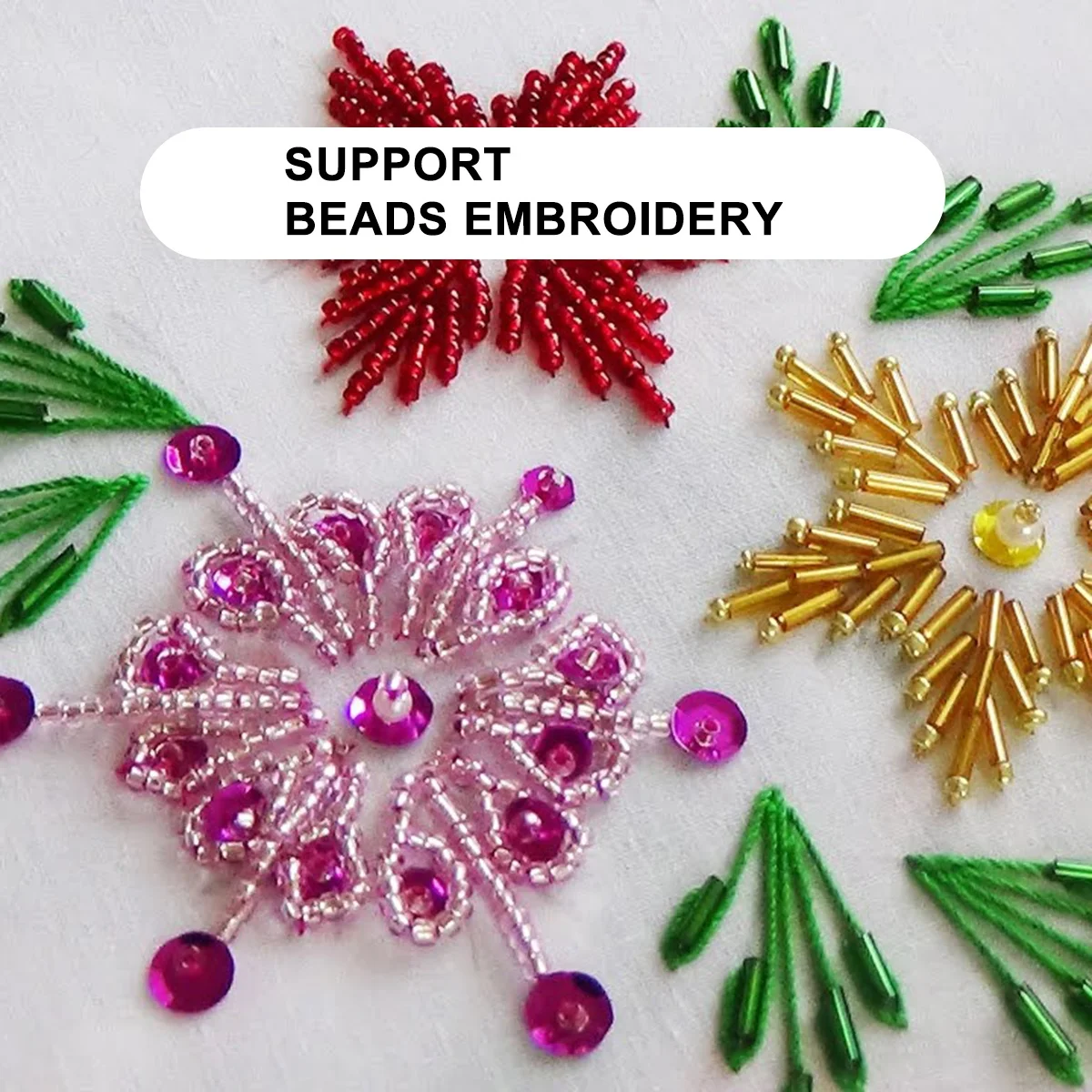 Single Head Computer Embroidery Machine Sequin And Beads Embroidery Machine