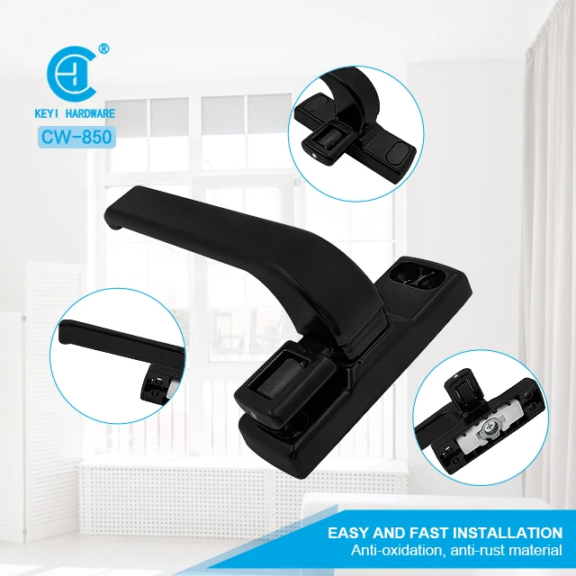 Aluminum Window Lever Handle Aluminium Casement Window Handle Lockable White Aluminum Window Handle