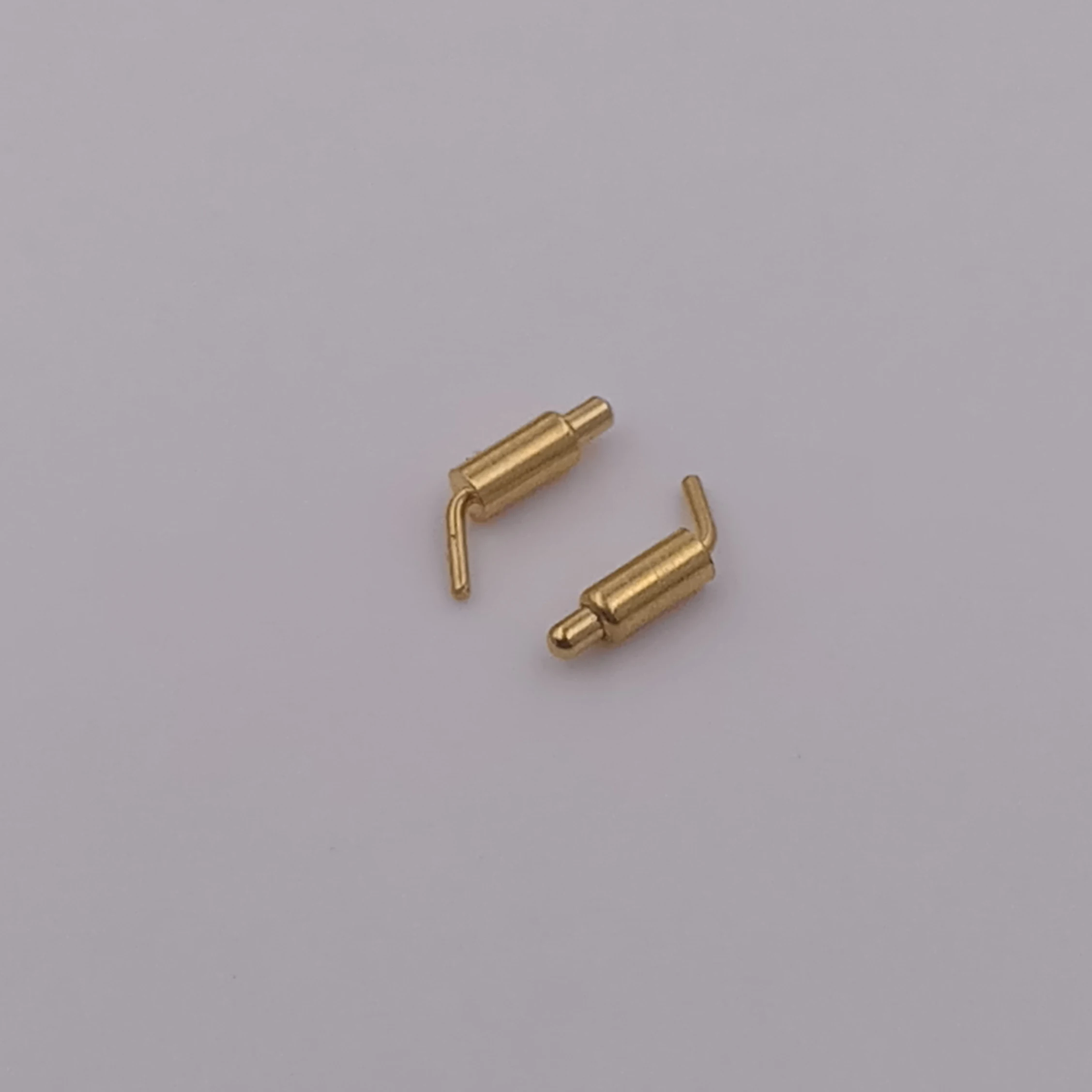 High Current gold plated 20000 life-cycle Right angle spring loaded pogo pin connector