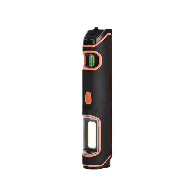 Super Bright LED rechargeable handheld work light home using red laser pointer function spirit level tool