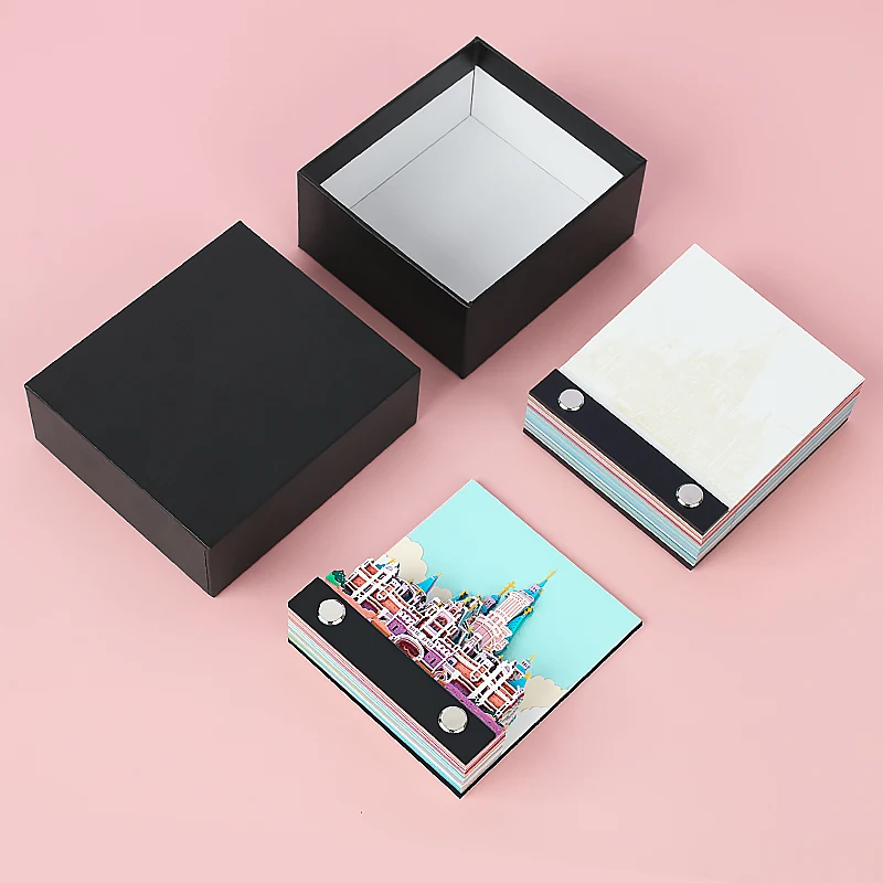 Kawaii Stationery Gift Set For School 3D Memo Pad Custom Calendar 2025 Note Pads Hary Potter Castle Panda Sticky Note Gift Items