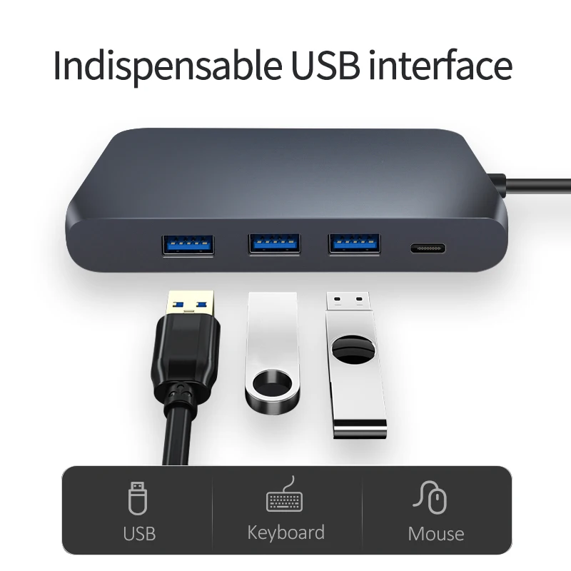 New 10 in 1 USB C Hub All in One RJ45 Internet 4K HDTV Type C Docking Station For Macbookpro Laptop
