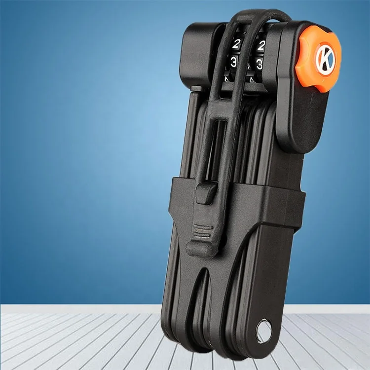 WHEEL UP Hot Sale Bicycle Password Cable Lock Foldable Lengthen Heavy Duty Bike Lock
