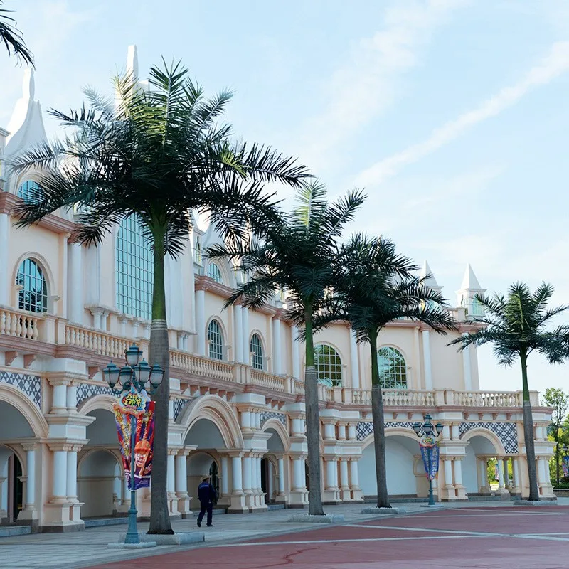 Mall Square Swimming Pool Decorative Landscape Artifical Tropical Plants Plastic Giant Artifical Palm Tree