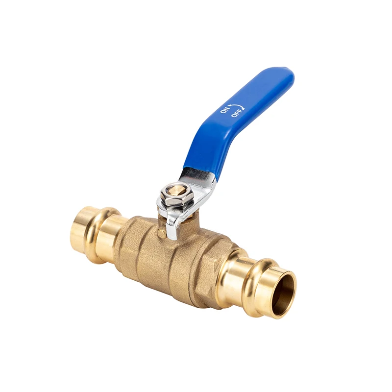 Ball Valve Brass Ball Valve Pex Fittings 3/4 Inch 2 Way Red Blue Long Handle Water Stop Shutt Off Pex Valves For Gas Water