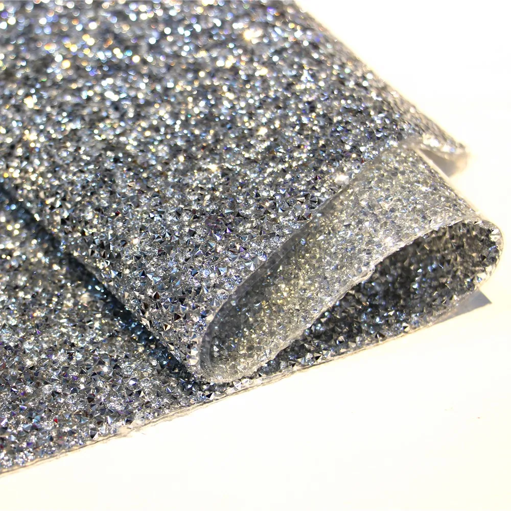 Wholesale Bling Resin Crystal Diamond Plate Adhesive Thermal Repair Procedure Diamond Crystal Mesh