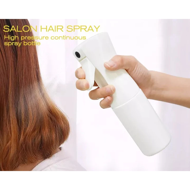 300ml Trigger Hair Salon Continuous Mist Sprayer Reusable Hair Spray Bottle For Barber Fine Aerosol Water For Barber Shop