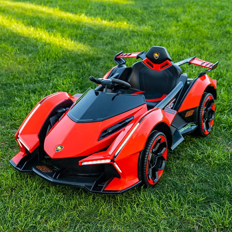 promotion boys 2 seater plastic body kids electric buggy 4 wheel rubber tyres 12v 24v 4x4 big truck 10years ride on car