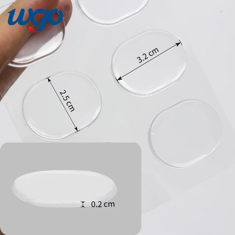 WGO Customized Reusable Washable Drum Sticker Snare Drum Mute Pad Synthetic Resin Adhesive Damper Gel Pad Sticker