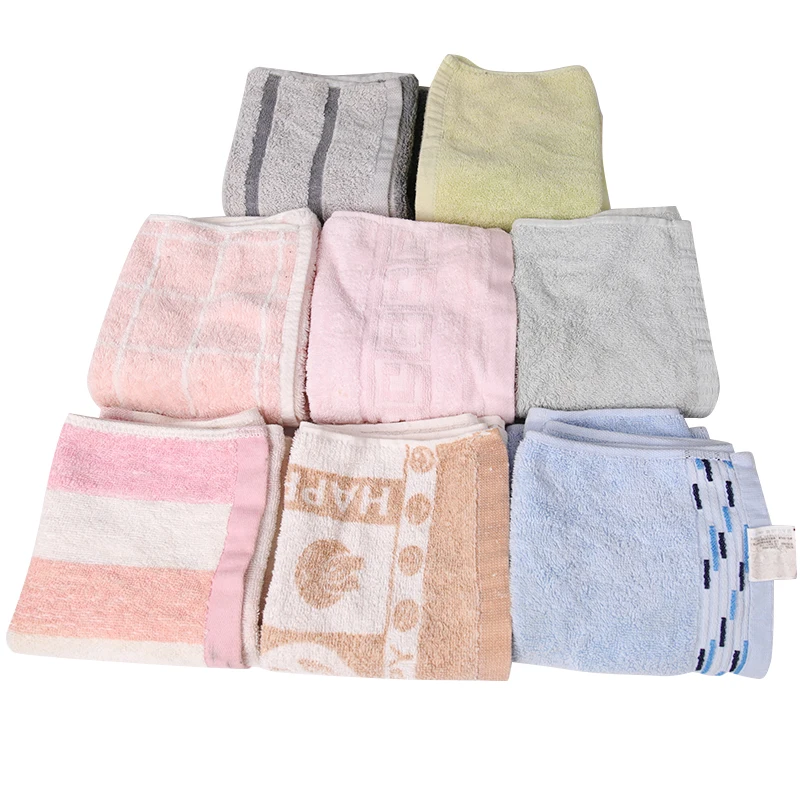 Промышленная очистка, индивидуальный логотип, тюк, полотенце для отеля, ткань из переработанного хлопка, тряпки, тряпка для протирания, механические тряпки