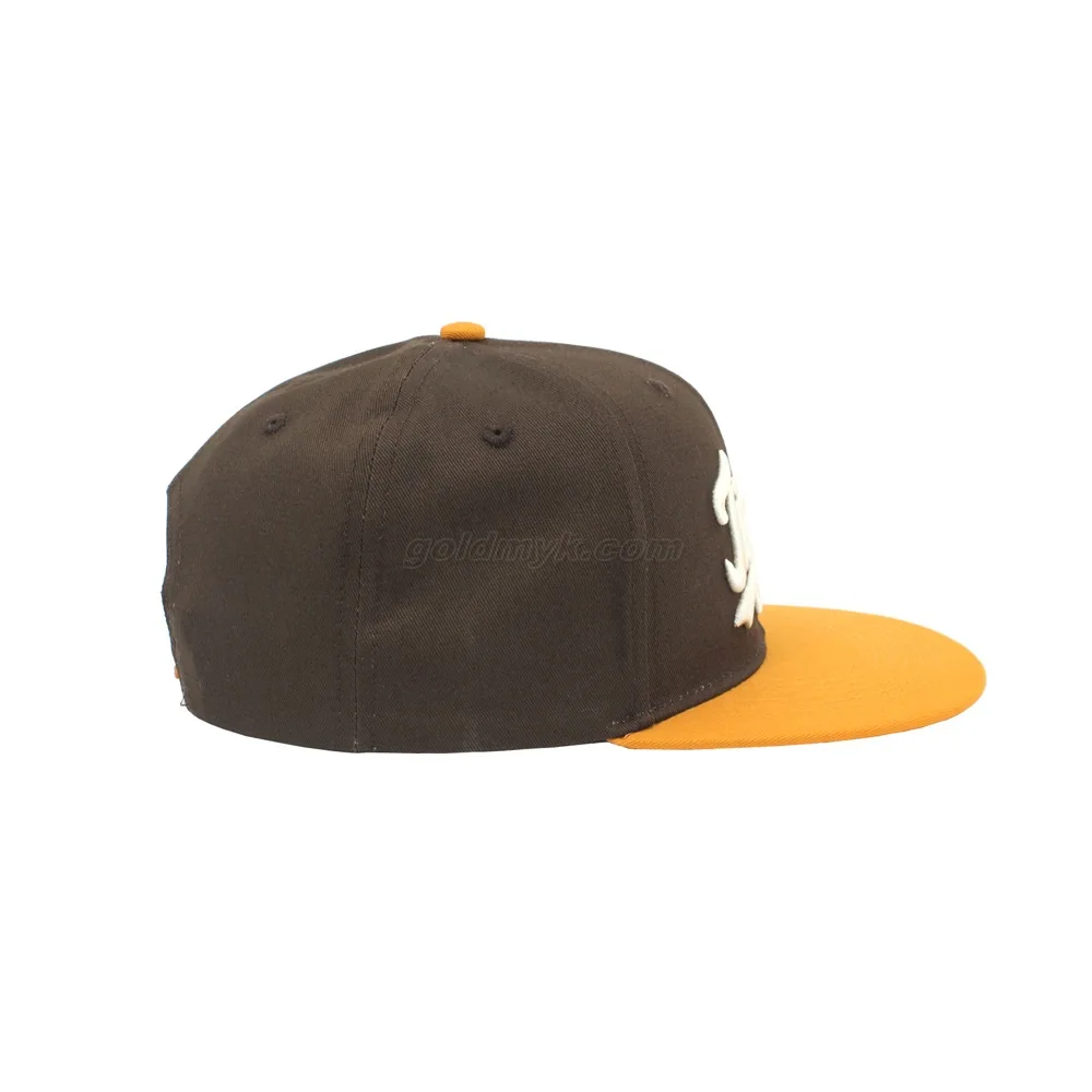 Cotton Fabric 3D Embroidery 6 Panel Snapback Hat Fashion Hip Hop Style Hat Support Customized Logo