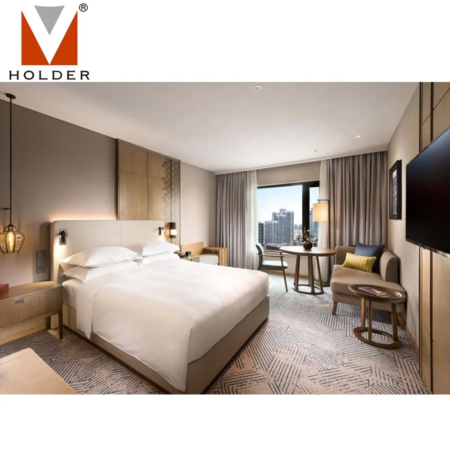 HT-346 Hotel Furniture Manufacturers High Hotel Bedroom Furniture Set Bed For Hotel Bedroom Room Furniture