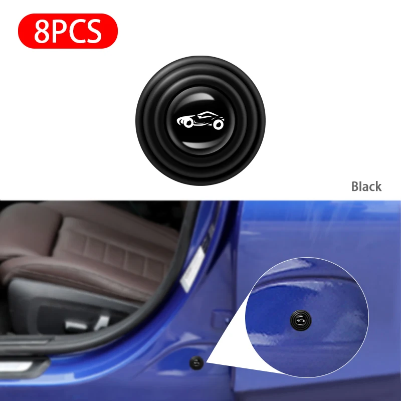 Car Door Bumper Protector Sticker Universal Door Shock Absorbing Gasket Bumper Protector Car Door Anti-shock Silicone Pad