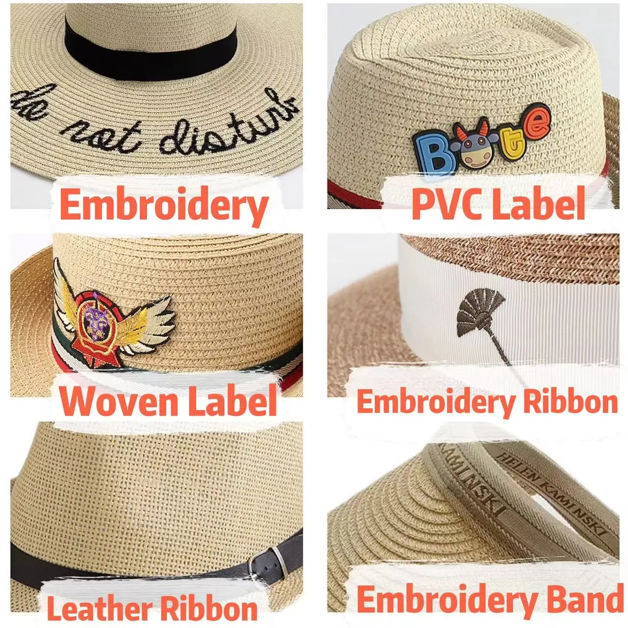 Women Summer Fashion Sun Visor Hats Wide Brim Large Straw Beach Hat For Outdoor