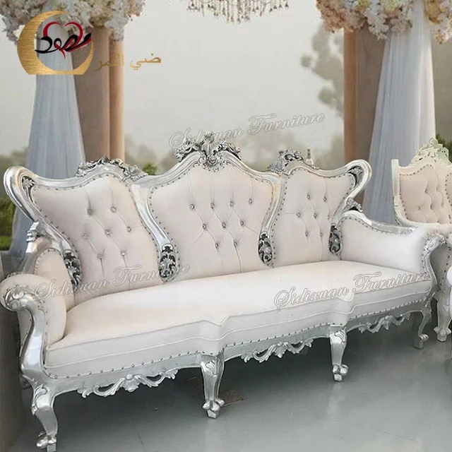 Старинные винтажные праздничные деревянные королевские стулья, роскошные свадебные королевские стулья