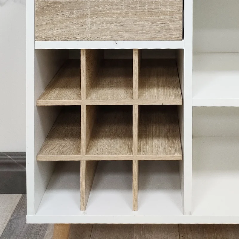 Modern Living Room Furniture White Wood Wooden Buffet Sideboard Mini Corner Home Coffee Wine Bar Cabinet For Home