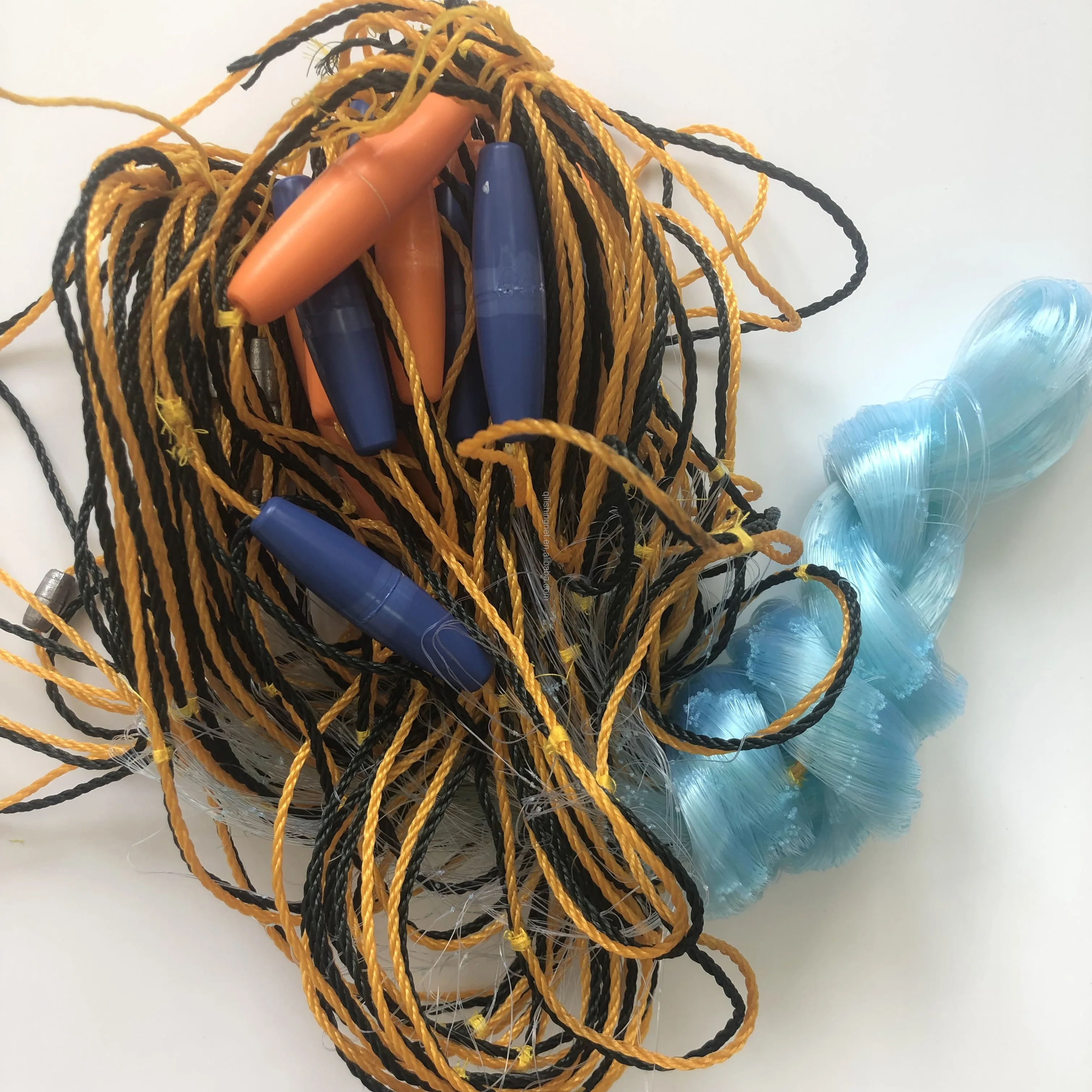 High Quality Monofilament Nylon Malaysia Ready Made Gill Net Three-layer Sticky Fishing Net