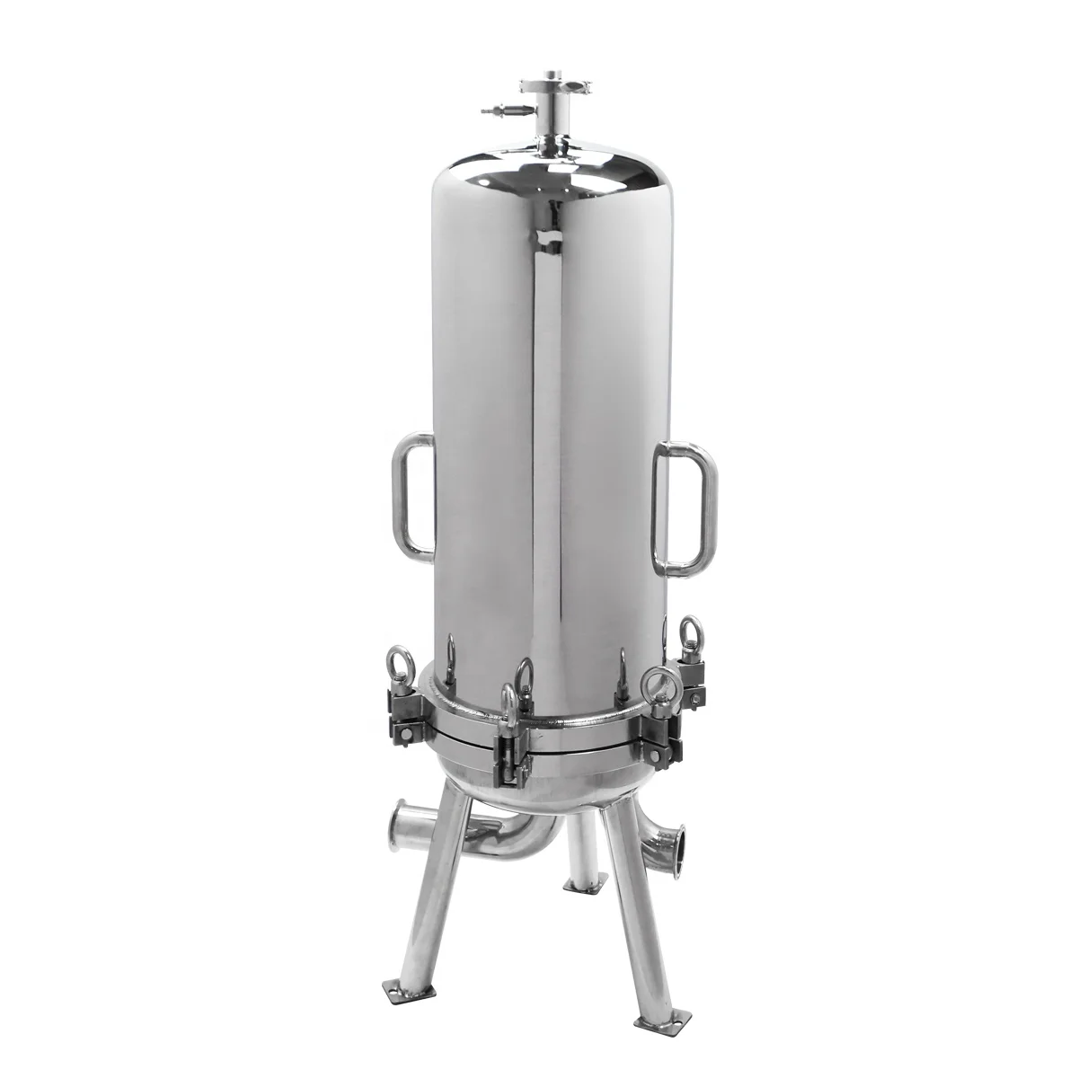 High-quality surface finish OEM ODM stainless steel wine beer beverage filtration pp cartridge filter housing