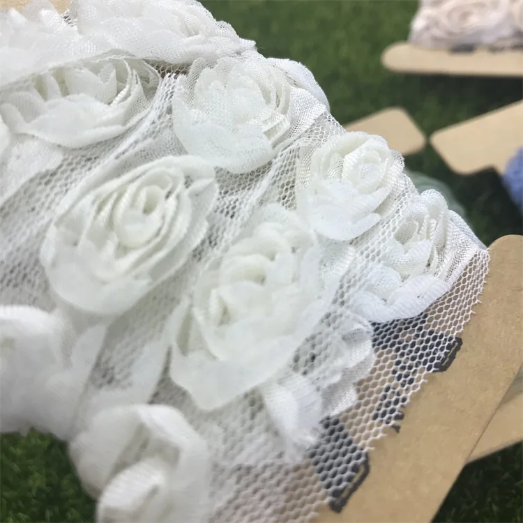 Custom Print Amazon Beautiful Home Decor Retail Glitter Silver Ribbon Wholesale Woven Trim African Lace Fabrics