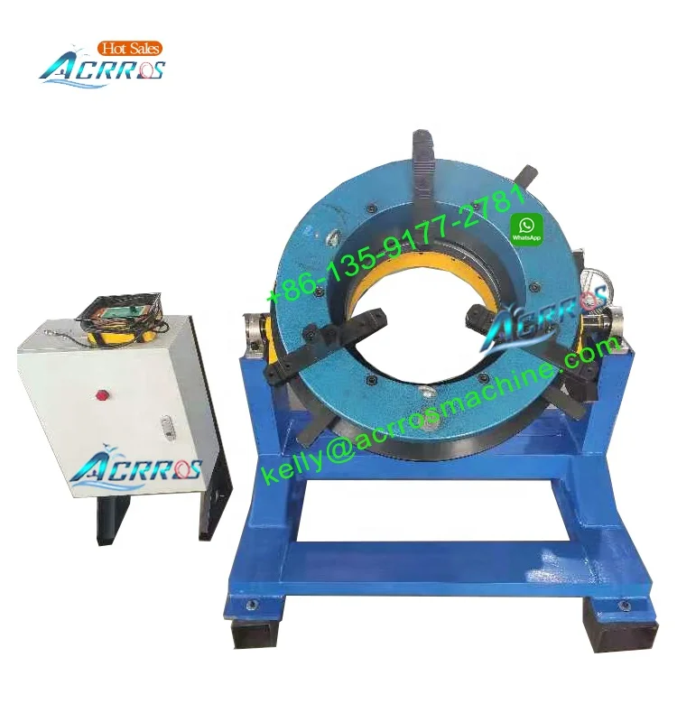 220V Welding Positioner with 240mm Center Hole 600kg Capacity 220V Pipe Rotating Table for Positioning & Welding