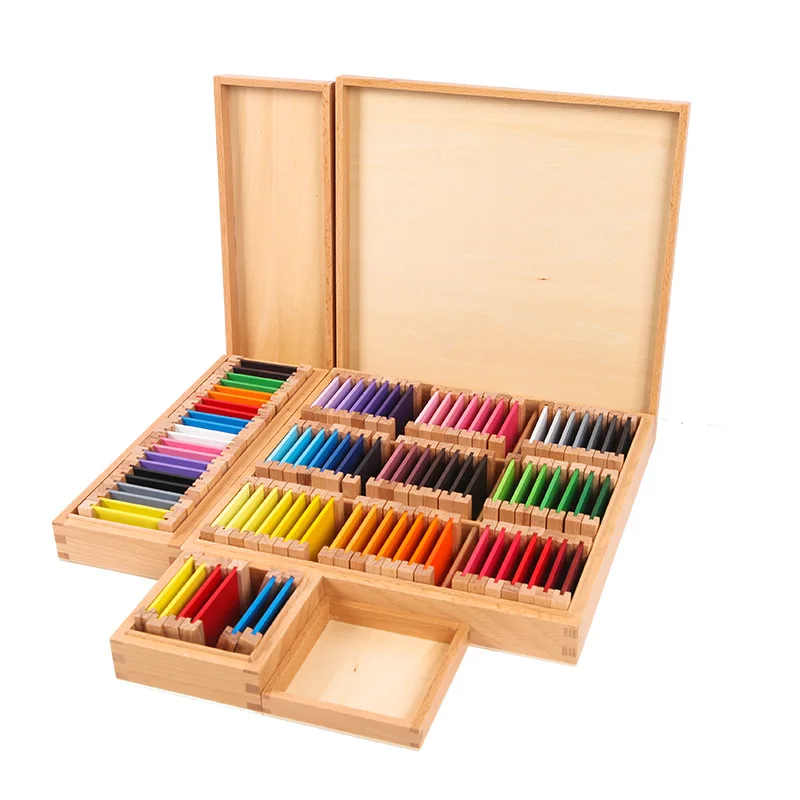 Wooden Supplier Montessori Toy  Kids Learning Colors Montessori Toy Wood Montessori Toys